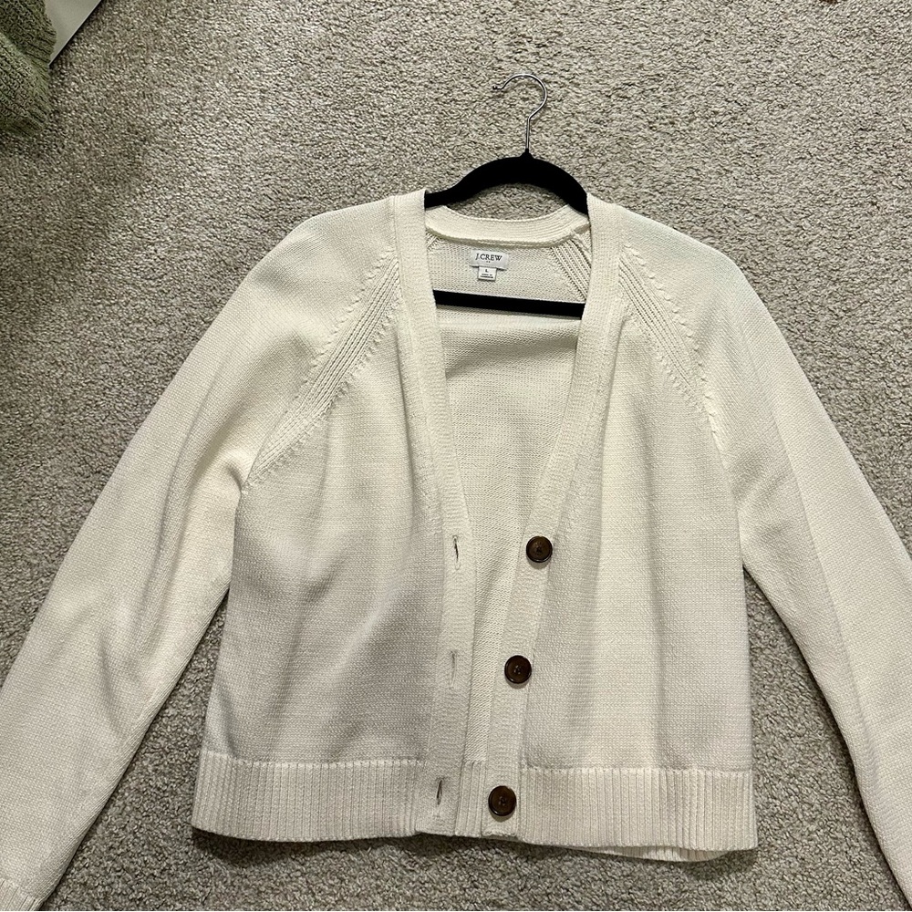 J. Crew Cardigan- White